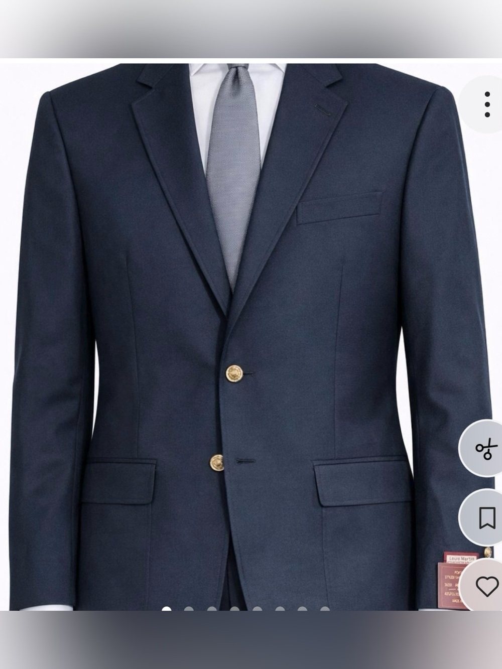 Men’s Louis Martin Navy Sport Coat. Size 52R. New with tags.